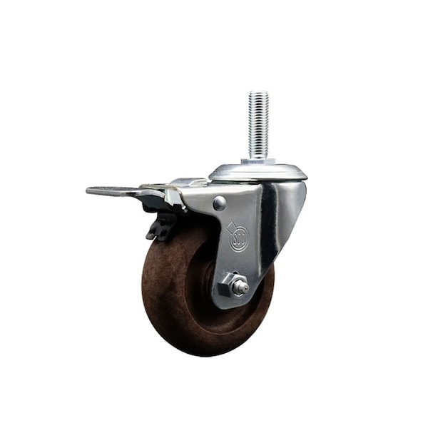 35 Inch High Temp Glass Filled Nylon 34 Inch Stem Caster with Total Lock Brake SCC